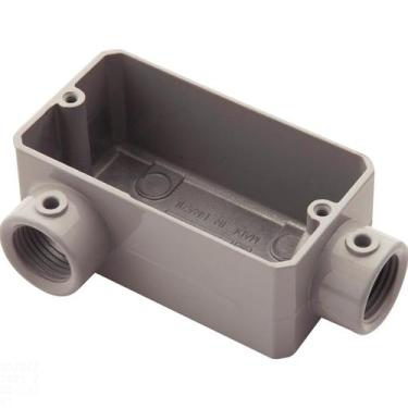 Imagem de Condulete fixo 1/2" tipo "LR" - sem tampa / rosca BSP / com pintura el