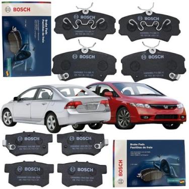 Imagem de Kit Pastilha de Freio Honda Civic 1.6 1.7 1.8 1998 1999 2000 2001 2002
