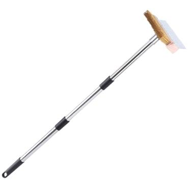 Imagem de FashionCha Escova de limpeza para forno de pizza com fio de cobre de 25,5 cm, para uso comercial, multiuso, acessório para grelha, 1.2m
