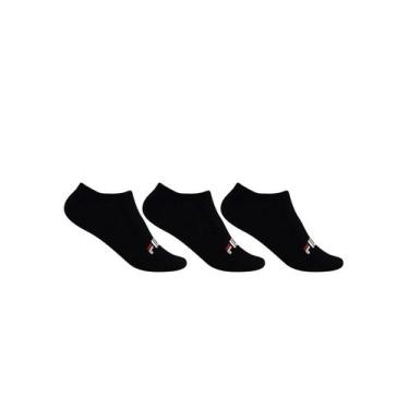 Imagem de Tripack Fila Cano Curto Lisa Unisex Preto, 39-43