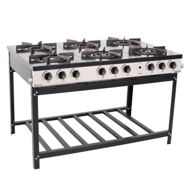 Imagem de Fogão Profissional 6 Bocas Venâncio Linha Bravo Br6b