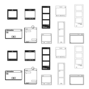 Imagem de 20 peças de adesivos vintage de filme de câmera para álbuns, adesivos decorativos de álbum de fotos retrô, suprimentos de artesanato de diário DIY, adesivos de PET