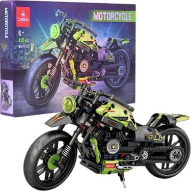 Imagem de Moto Esportiva Blocos de Montar Motorcycle 435 Peças CBS0106 - Castela
