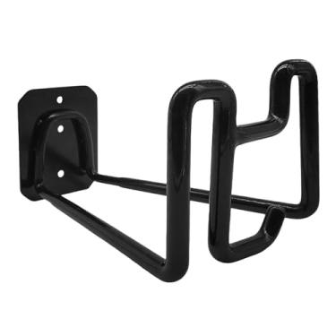 Imagem de WeiLaiKeQi Suporte para mangueira de jardim com gancho para garagem, organizador de ferramentas de jardim em ferro, organizador de cabos para quintal.