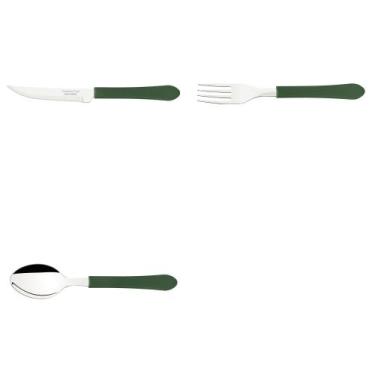 Imagem de Kit de Talheres para Restaurante Garfo Faca Colher- 60 pçs de cada - L