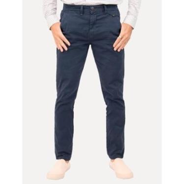 Imagem de Calça Dudalina Masculina Sarja Slim-Masculino