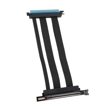 Imagem de Tangxi Cabo Riser PCIe 5.0, Cabo de Extensão de Placa Gráfica GPU PCIE5.0 X16 para RTX 4090 (Ti), Velocidade de 128 Gbps, ângulo Reto de 90 para Montagem Vertical de GPU, Compatível (20cm)