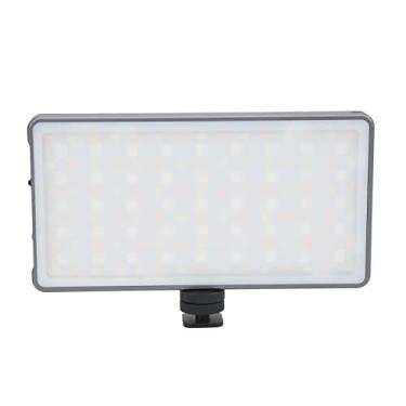 Imagem de Acouto Luz de Preenchimento LED Nicefoto Luz de Filmagem de Vídeo RGB - Painel de LED Portátil Com Temperatura de Cor Transmissão Ao Vivo, Fotografia e Iluminação de Emergência - Inclui Base de