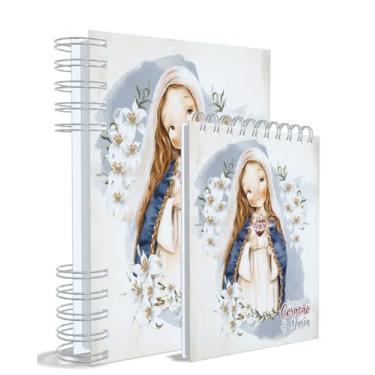 Imagem de Agenda Católica 2026 + Bloco de Anotações, Imaculaco Coração de Maria, Dourado, Capa 2