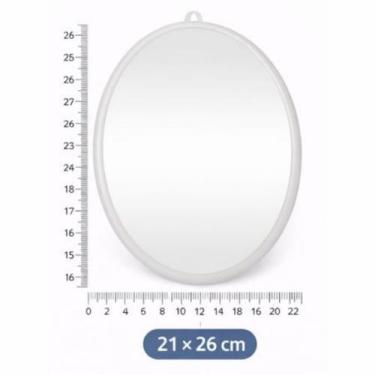 Imagem de Espelho Oval com Suporte Moldura Plástica Leve e Moderna - Budeplast, 