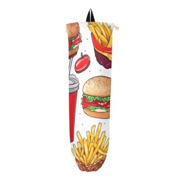 Imagem de Armazenamento de recipiente de saco plástico para lanches e bebidas, suporte de saco de plástico, suporte de saco plástico para cozinha
