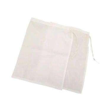 Imagem de Saco De Malha Fina Reutilizável Para Leite Vegetal, Coador De Amêndoas