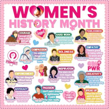 Imagem de Decorações de quadro de avisos do mês da história feminina