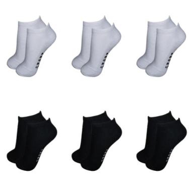Imagem de Kit 12 Pares Meia Cano Curto Baixo Soquete Adulto Unissex Atacado Algo