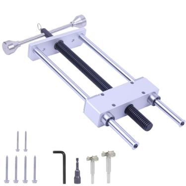 Imagem de Torno de marceneiro, torno de carpintaria de 28 cm, o torno de bancada de madeira é feito por usinagem CNC de liga de alumínio