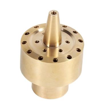 Imagem de Naroote Bocal de água para Fonte de Lago de Latão Cabeça de Spray para Jardim Parque Hotel 1/2" 3/4" Dourado (1/4 17,5‑18 cm de circunferência da cabeça)