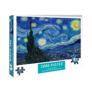 Imagem de Quebra-Cabeça De Papel Adulto 75x50CM 1000 Peças Alta Dificuldade Brin