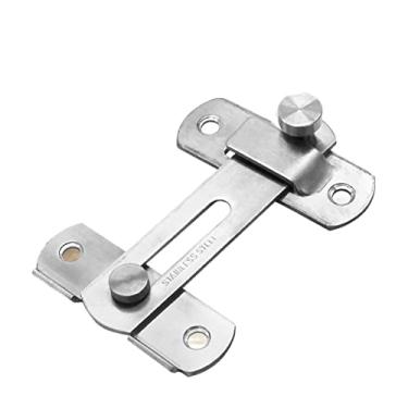 Imagem de Parafuso de fivela de aço inoxidável porta deslizante antifurto fechadura de corrente janela acessórios de armário porta