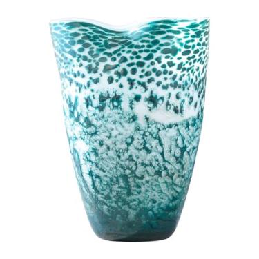 Imagem de Vasos de vidro irregular, design simples, decoração de casa, interior, mesa, arranjo de flores, vaso de mesa (A)