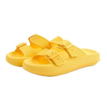 Imagem de Sandália Ortopédica Fly Feet Nuvem City, Amarelo, Tamanho 33/34