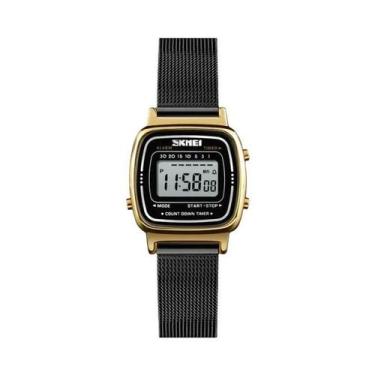 Imagem de Relógio Digital Esportivo De Luxo Para Mulheres Com Pequeno Mostrador 