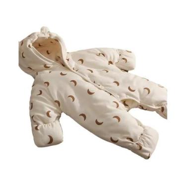 Imagem de Macacão De Inverno Para Bebê Recém-Nascido, Jumpsuit De Algodão Espess