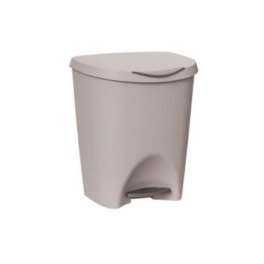 Imagem de Lixeira Pedal Resistente 7,5 Litros Usual para Cozinha ou Banheiro, CZ