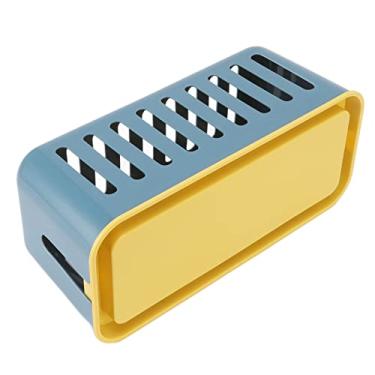 Imagem de Caixa organizadora de cabos, grande capacidade, plástico durável, retardador de chamas, alta segurança, caixa de gerenciamento de cabos para aparelhos de tv pc