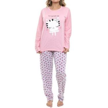 Imagem de Pijama  Longo Sepie  Gatinho-Feminino