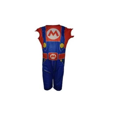 Imagem de Fantasia Roupa Infantil Mario - Bililika, Vermelho, GG