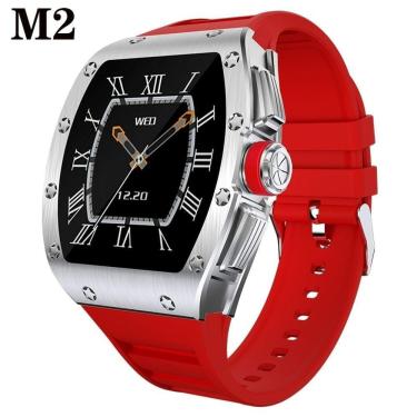 Imagem de Relógio Inteligente Masculino Smartch Nrf52832 à Prova D'água Vermelho