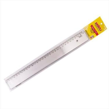 Imagem de Régua 30cm Maxcril new line prata