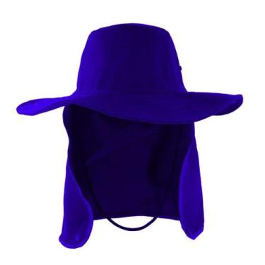 Imagem de Chapéu Pescador Árabe Com Protetor de Nuca - Segurança Total, Azul roy