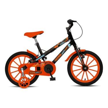 Imagem de Bicicleta infantil colli spinossauro aventuras preto aro 16 preto fosc