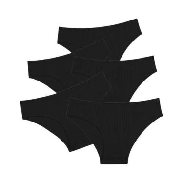 Imagem de Calcinhas De Algodão Listradas Em Tamanhos Grandes Para Mulheres, Paco