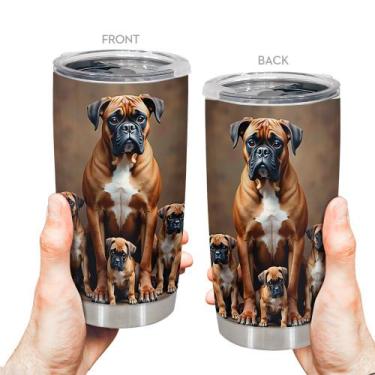 Imagem de Caneca Tumbler Oasisdream de aço inoxidável 600 ml com estampa de cach