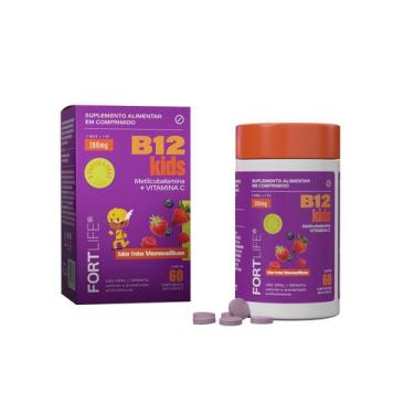 Imagem de Vitamina B12 Kids 280mg 60 Comprimidos Mastigáveis Fortlife - Fortlife