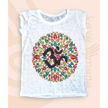 Imagem de Camiseta Feminina Hippie Boho Étnica Zen Ioga CACB006 CHCB002 CCCA002 