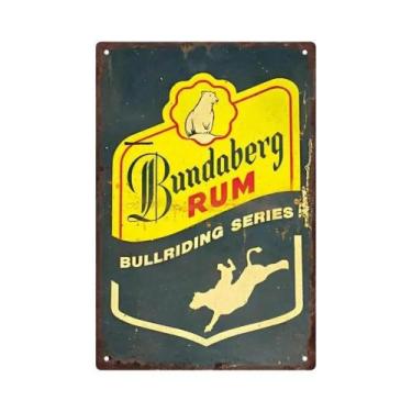 Imagem de Placa De Metal Vintage Retro Malibu Para Cerveja, Uísque E Vinho, Deco