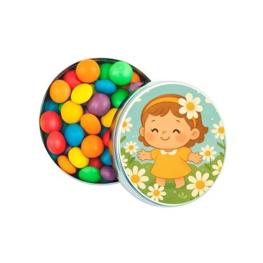 Imagem de Latinha Lembrancinha Personalizada Jardim das Margaridas