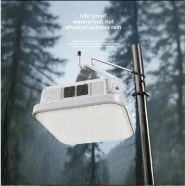 Imagem de Lanterna De Camping LED Recarregável Solar, Lâmpada De Emergência Port