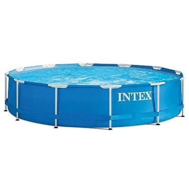Imagem de INTEX Piscina Retangular Armação de Metal Galvanizado 6.503 L (c/ DVD) - Azul - 885 cm (L) x 3.66 m (C) x 885 cm (A)