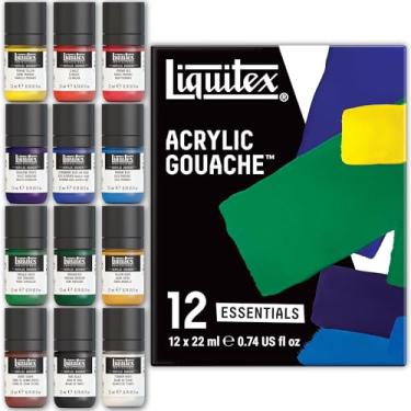 Imagem de Liquitex 3699325 Conjunto de tintas acrílicas profissionais para guache, Essentials 22...