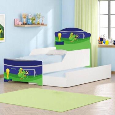 Imagem de Bi Cama Infantil 153cm X 79cm Kmcb Futebol