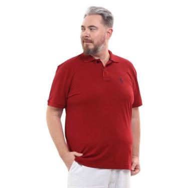 Imagem de Camisa Polo Plus Masculina Piquet Algodão Casual