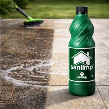 Imagem de Sanlimp Limpa Pedra e Pisos 1L, Ácido Muriático Profissional para Limpeza Pós-Obra e Re...
