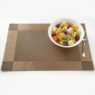 Imagem de Jogo Americano Mesa Posta Moderna Elegante Decorativo Texturizado Anti