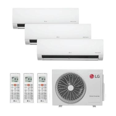 Imagem de Ar Condicionado Multi Split Inverter LG 24.000 Btus (Hi Wall 9.000 + 2