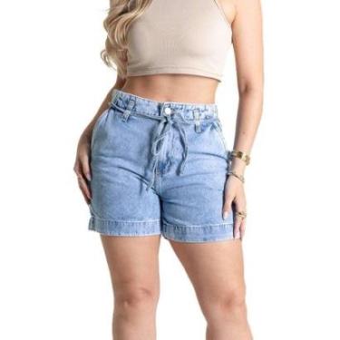 Imagem de Shorts Jeans Sawary - 281362 - Azul médio 46-Feminino