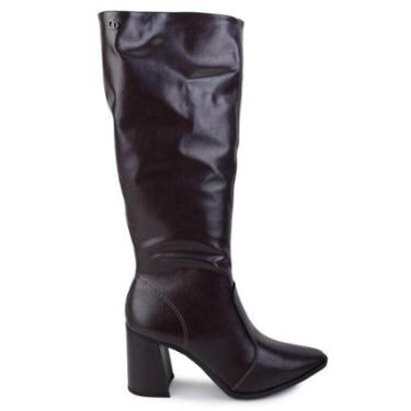 Imagem de Bota Feminina Dakota Cano Longo Marrom Ristretto - D2172-2-Feminino